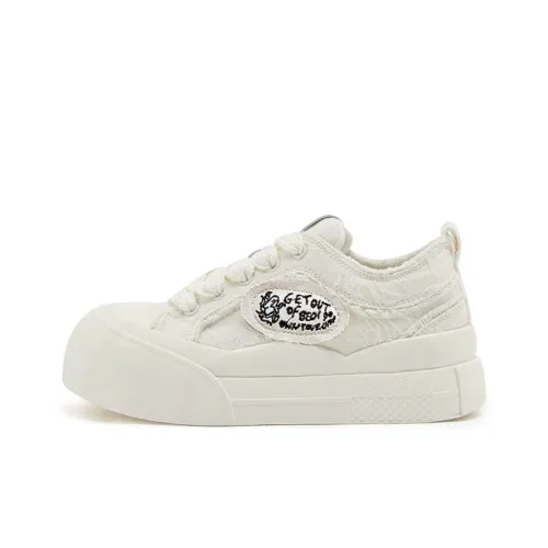 Georgina Goodman Белые Кроссовки Дышащие Увеличивающие Высоту Низкие Повседневные Женские Экрю