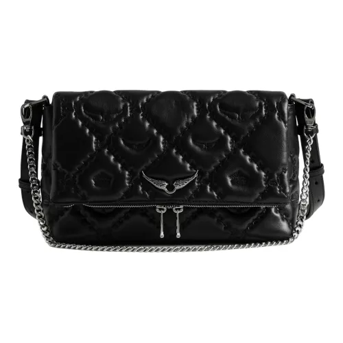 Zadig Voltaire Rocky Lambskin Плечевая сумка Женская Черная
