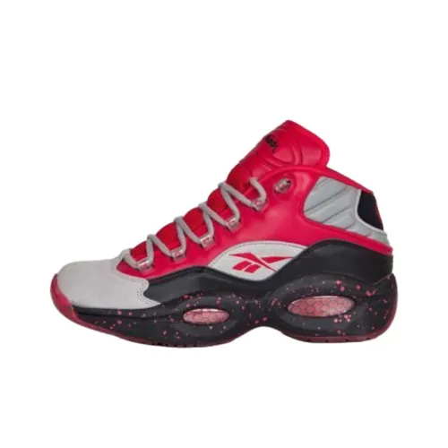 Stash x Reebok Question Mid Баскетбольные кроссовки Мужские Черные Красные
