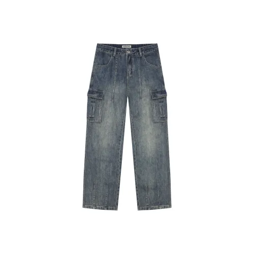 PENTAGONAL HEART Синий Мужские Джинсы