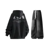 Комплект (черный топ+черные брюки)