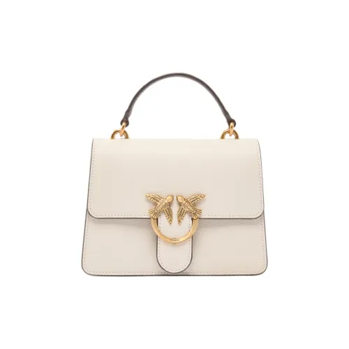 PINKO Top Handle Light серия Телячья кожа Сумка Мини Женская Белая