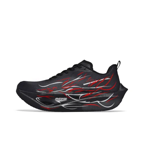 MEIKE Беговые кроссовки Низкий Топ Черный Пламя Унисекс