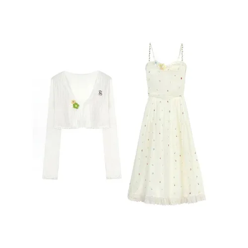 PNVB Белый Женский Комплект с Юбкой