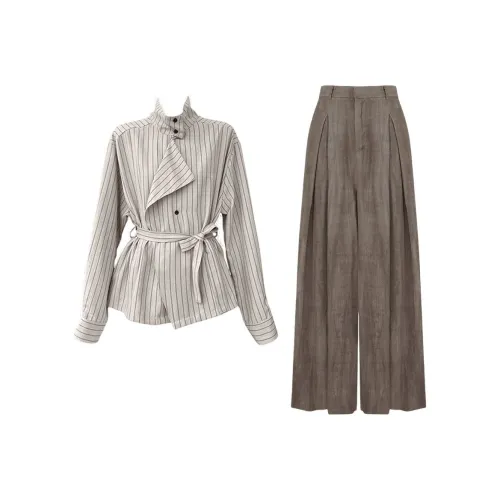 IQC Полосы Женские Повседневные Костюмы