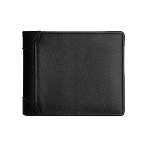 Old Man's Head Кожаный кошелек из коровьей кожи мужской черный коричневый