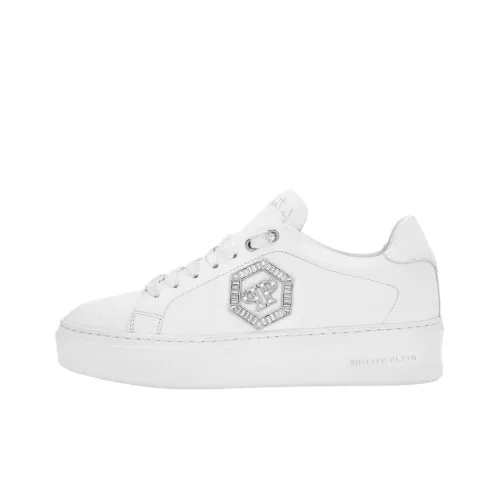PHILIPP PLEIN Fatale Low Топ Кроссовки для скейтбординга Женские Белые