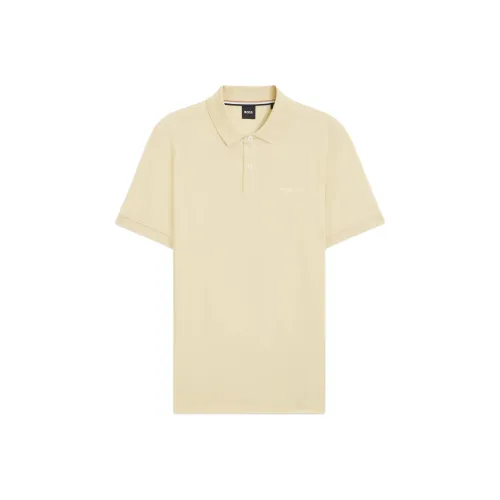 Hugo Boss Light Yellow Men's Polo Hugo Boss Светло-желтая мужская поло