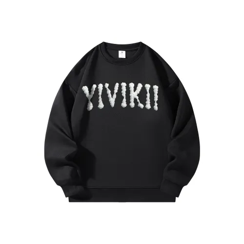 YIVIKII Свитшот с круглым вырезом Унисекс