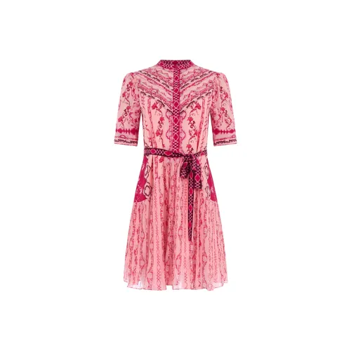SALONI Короткое платье с короткими рукавами женское