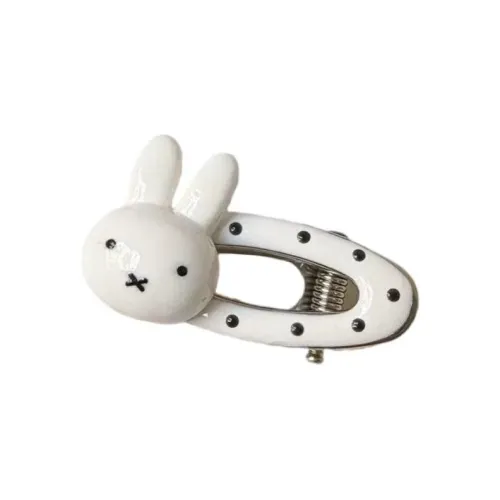 XILING Гороховый узор Овал Девичий Городской CHIC Позиционирование стиля Заколка для волос с кроликом Женская