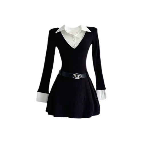 Udon House Длинное платье с длинными рукавами женское