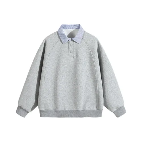 FRLMK Осенний Отложной воротник Цветовой блок Толстовка Унисекс