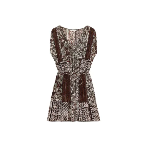 ZARA Многоцветные Женские Платья без Рукавов