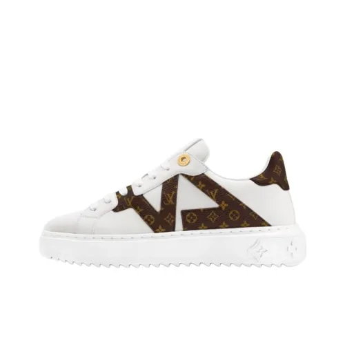 LOUIS VUITTON Time Out Low Топ Скейтборд Кроссовки Женские Белые