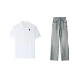 Комплект одежды (Белая футболка + Синие джинсы)