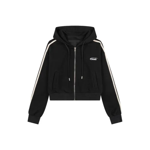 SHUHAOBAI Черный Женский Свитшот