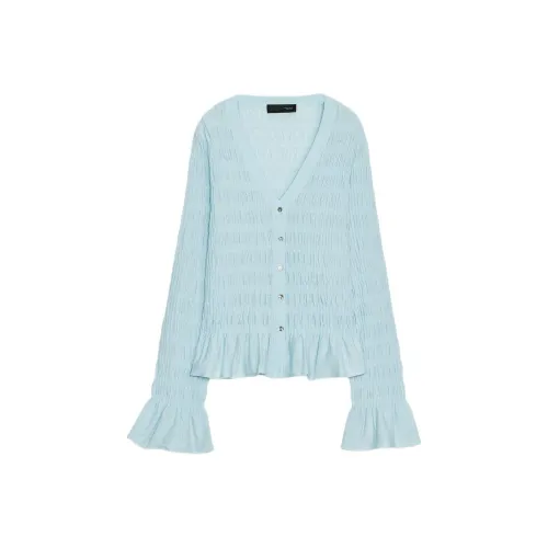 ZARA Светло-синий Женский Трикотаж