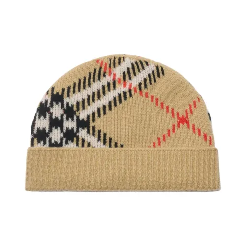Burberry Шапка Из Кашемира В Клетку Отделка В Резинку