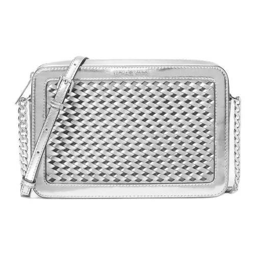 MICHAEL KORS Jet Set ПУ (полиуретан) Сумка через плечо Большая Женская Серебряный