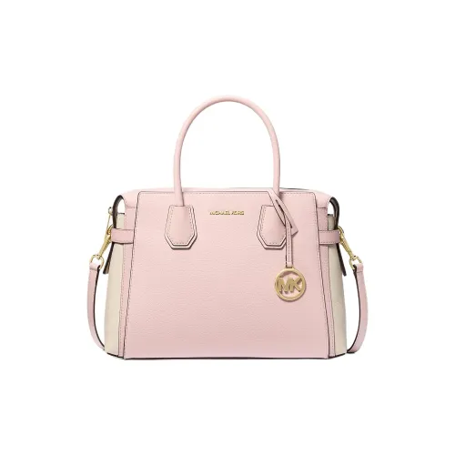 MICHAEL KORS Mercer Полиуретан ПУ (полиуретан) Сумка через плечо Сумка среднего размера Женская Белая и Светло-розовая