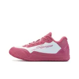 Розовый с белым кожаным верхом [Двойная замена воздуха, амортизация, средняя подошва]