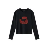 Длинный рукав, полночный черный