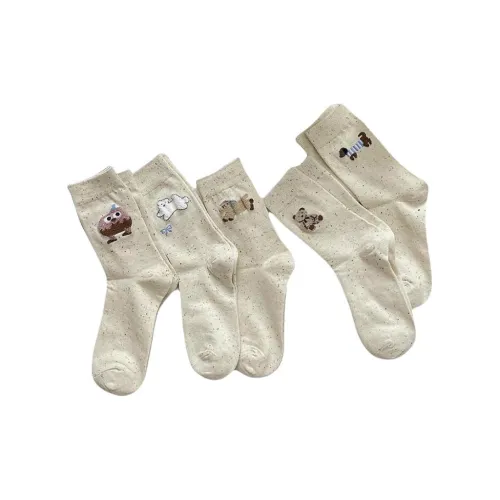 OEING 5 пар Женские носки MID до икры