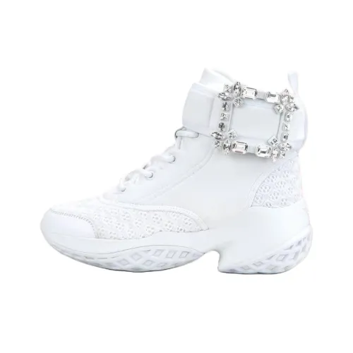 Roger Vivier MID Топ Повседневная обувь Женская Белая