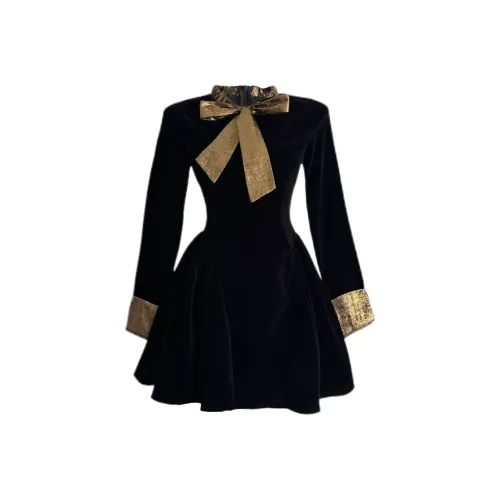 Udon House Длинное платье с длинными рукавами женское