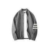 Тканый серый, серый, с длинными рукавами, футболка