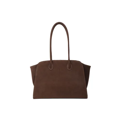 BEGOOER Нубук Плечевая сумка Стандартная Женская Кофейного цвета