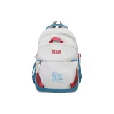 Белый с озерно-голубым