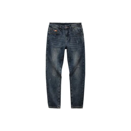 JIKENDI Blue Men's Jeans JIKENDI Синий Мужские Джинсы