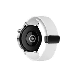 [Белый] Личий зернистый текстурный силиконовый магнитный ремешок