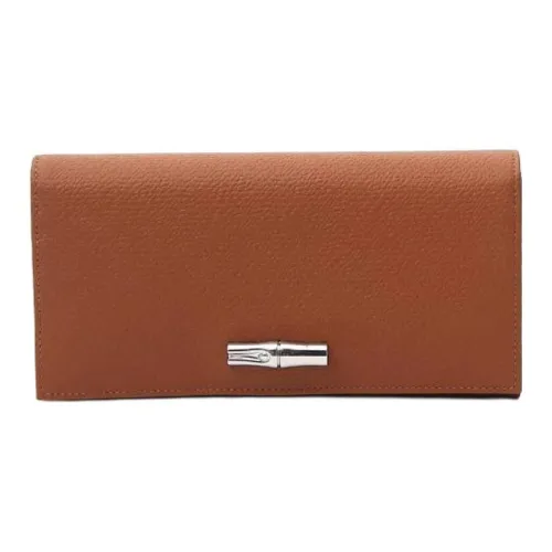 LONGCHAMP Кошелек из коровьей кожи женский коричневый