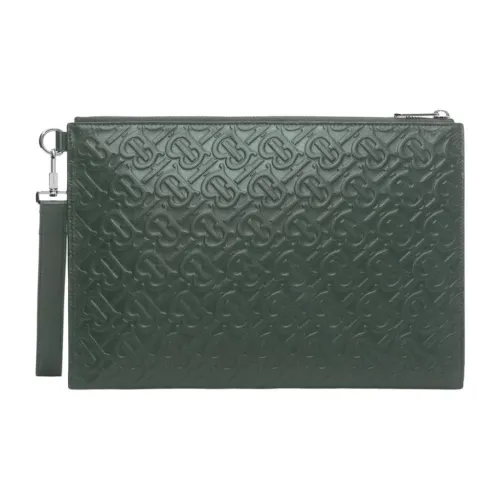 Burberry Клатч из коровьей кожи мужской яшмовый