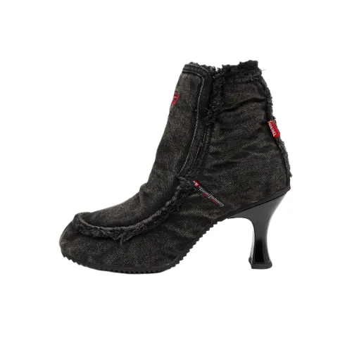 DIESEL D Woodstock Ботильоны 8 см Женские Черный