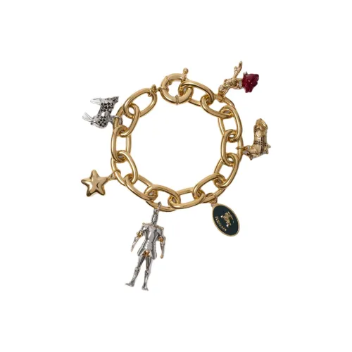 Burberry Браслет С Подвесками Застежка-карабин Логотип Burberry, Гравировка