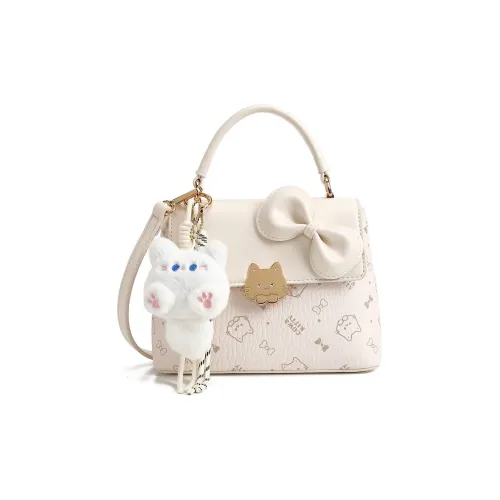 DIFFERENT FACES ПУ (полиуретан) Сумка через плечо Стандартная Женская Экрю