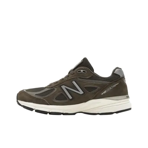 New Balance NB 990 V4 Беговые кроссовки Женские Армейский зеленый