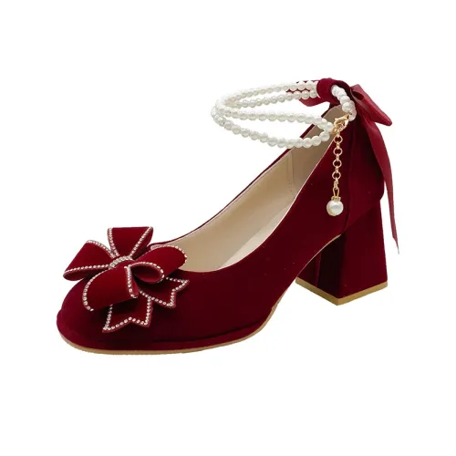 UMEK Грубый каблук Высокие каблуки 5 см 7 см Женские