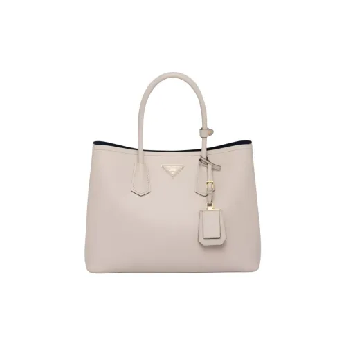 PRADA Кожа Одно Плечо Сумка Большая Женская Светлый Песочный