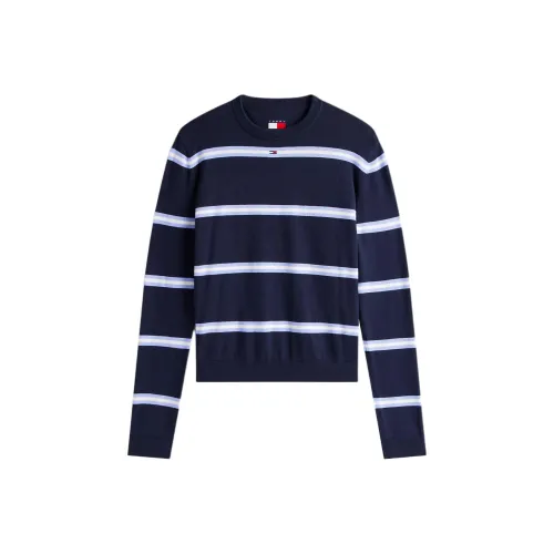 Tommy Hilfiger Темно-синий Синий Полосы Женские Свитера