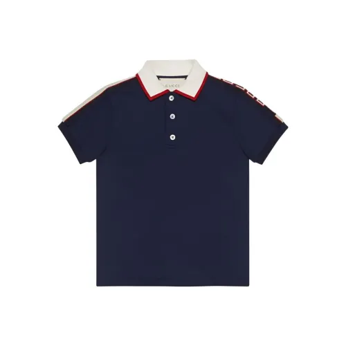 GUCCI Поло FW23 Морской Синий Детский