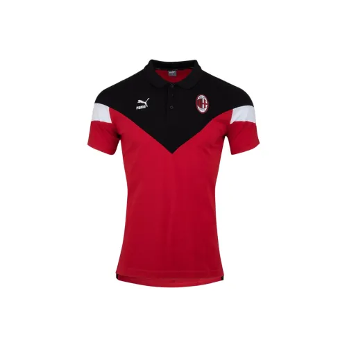 PUMA Черное Красное Мужское Поло