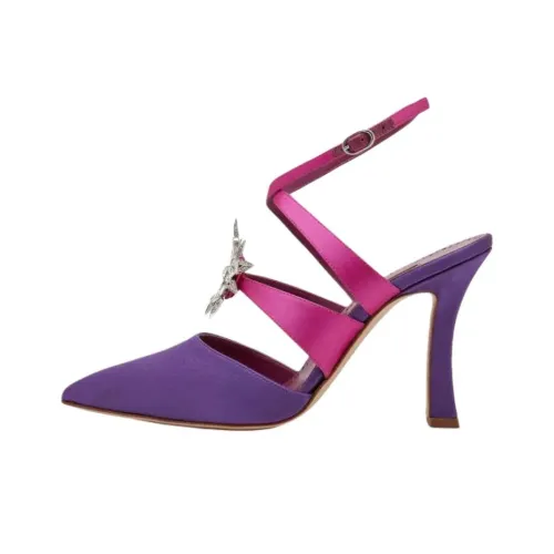 MANOLO BLAHNIK Marduk Узкий каблук Высокие каблуки 10,5 см Женские Фиолетовый