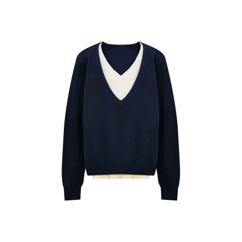 SUSANSAN Темно-синий женский трикотаж