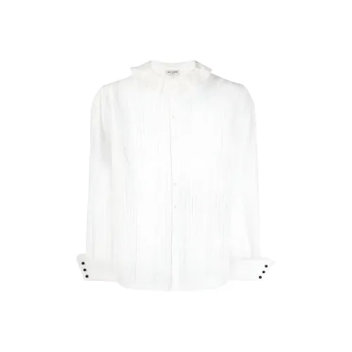 SAINT LAURENT Рубашка Мужская Белая