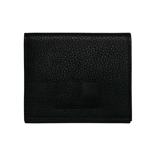 LONGCHAMP Le Foulonné Кошелек из коровьей кожи Унисекс Черный